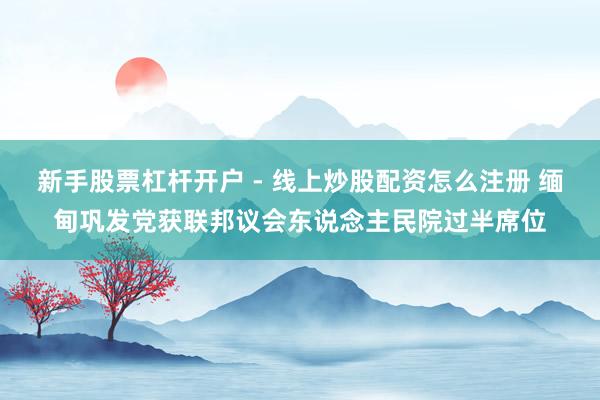 新手股票杠杆开户 - 线上炒股配资怎么注册 缅甸巩发党获联邦议会东说念主民院过半席位