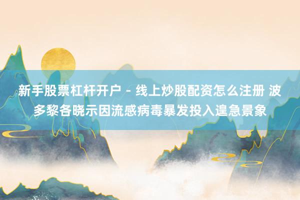 新手股票杠杆开户 - 线上炒股配资怎么注册 波多黎各晓示因流感病毒暴发投入遑急景象