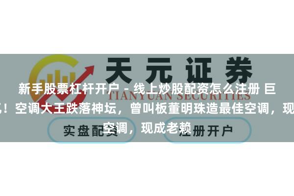 新手股票杠杆开户 - 线上炒股配资怎么注册 巨亏14亿！空调大王跌落神坛，曾叫板董明珠造最佳空调，现成老赖