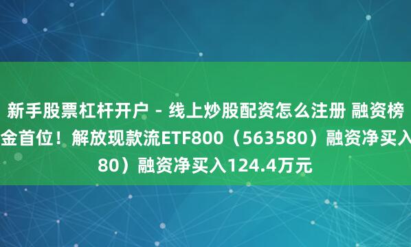 新手股票杠杆开户 - 线上炒股配资怎么注册 融资榜丨居同类基金首位！解放现款流ETF800（563580）融资净买入124.4万元